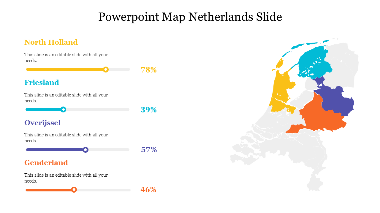Powerpoint Map Netherlands Slide